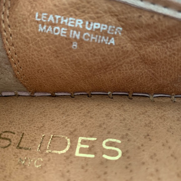 J Slides Size 8 Platform Espadrilles Shoes Rose Gold Metallic Flats - Picture 6 of 8